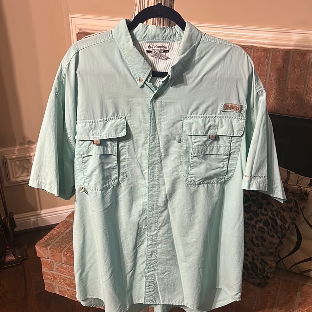 Columbia PFG BAHAMA™ II SHORT SLEEVE
Fishing Shirt Teal Blue Green - Size: 2XL